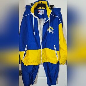 Vintage Logo Athletic NFL Rams Track Suit Men's XL